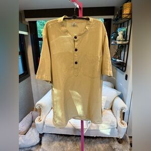 Ganesh Beige Knit Top size XL cotton